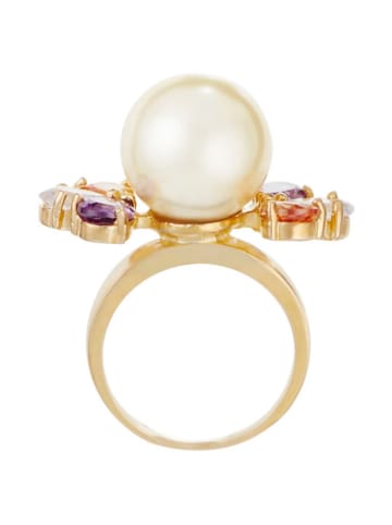 MENTHE À L'O Vergold. Ring mit Kristallen
