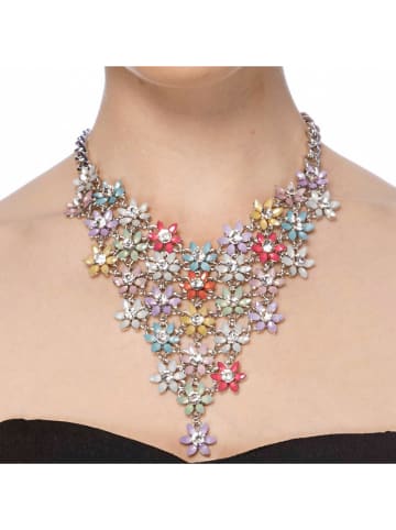 LA CHIQUITA Gecoate ketting met kristallen - (L)45 cm