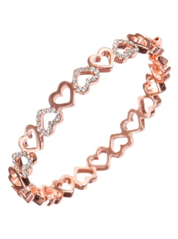 MENTHE À L'O Rosévergold. Armspange mit Kristallen
