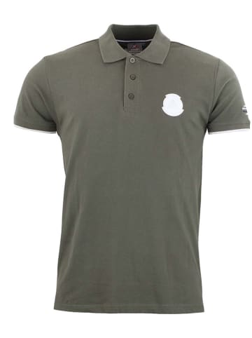 Peak Mountain Koszulka polo w kolorze khaki