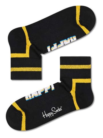 Happy Socks Socken in Schwarz/ Gelb