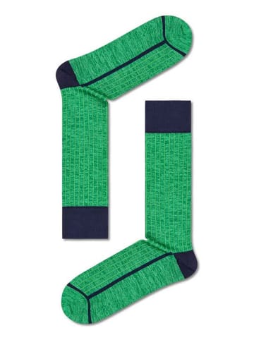 Happy Socks Skarpety "Minimal" w kolorze zielono-granatowym