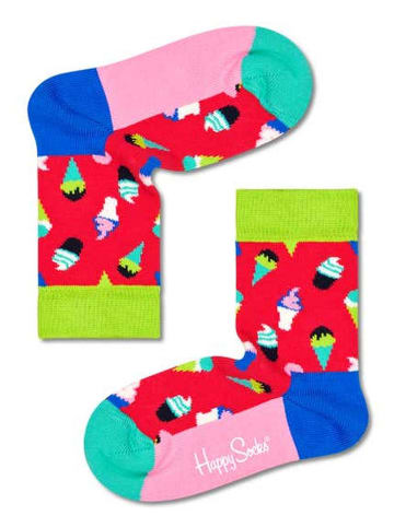 Happy Socks Sokken "Ice cream" rood/meerkleurig