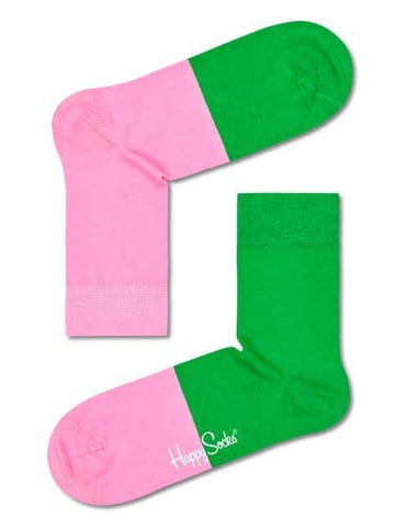 Happy Socks Skarpety w kolorze jasnoróżowo-zielonym