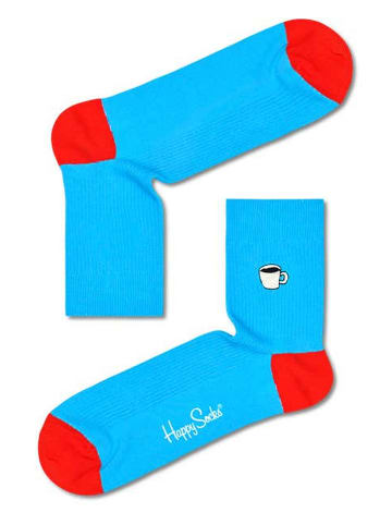 Happy Socks Sokken "My cup of tea" lichtblauw/rood