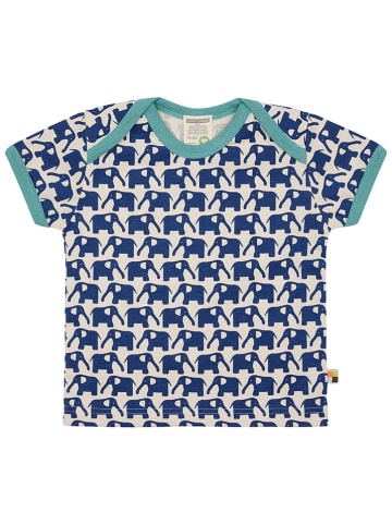 loud + proud Shirt "Olifanten" donkerblauw