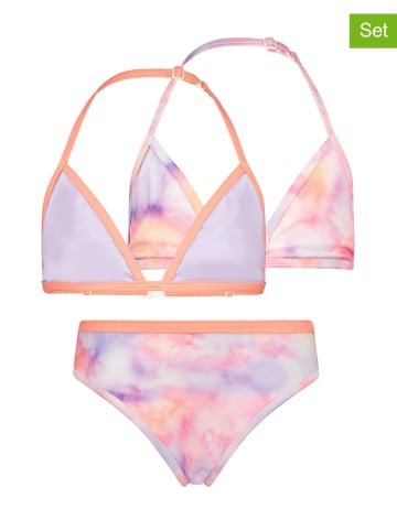 Vingino 3-częściowe bikini "Zamantha" w kolorze lawendowo-jasnoróżowo-pomarańczowym