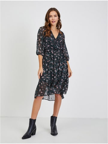 orsay Kleid in Schwarz/ Petrol/ Rosa