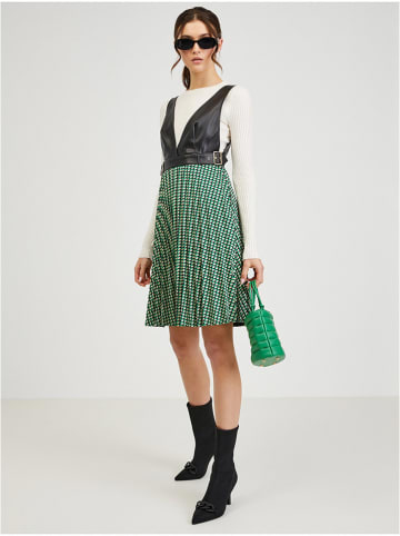 orsay Sukienka w kolorze czarno-zielono-beżowym