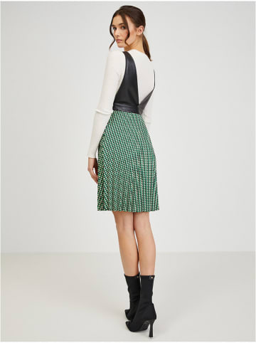 orsay Kleid in Schwarz/ Grün/ Beige