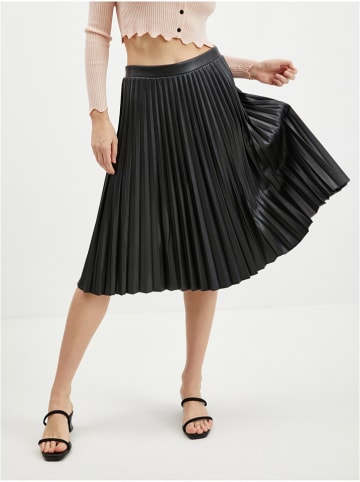 orsay Spódnica plisowana w kolorze czarnym