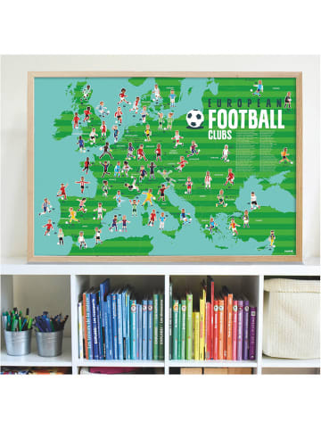 Ploppik Sticker-leerposter "Voetbalclubs" - vanaf 7 jaar