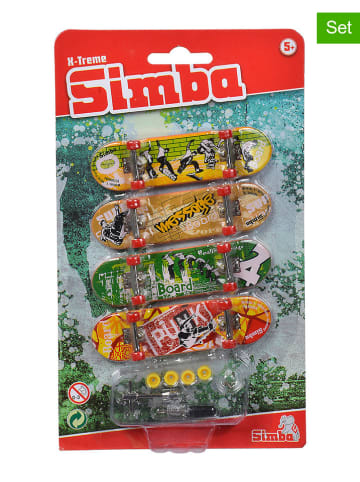 Simba 4-delige set: vingerskateboards meerkleurig - vanaf 5 jaar