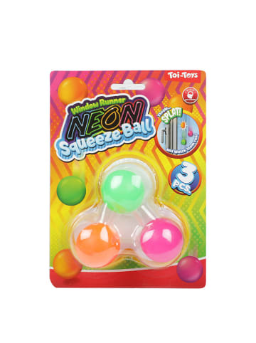 Toi-Toys Piłeczki (3 szt.) "Squeeze Ball" w różnych kolorach - 3+