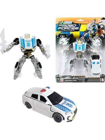 Toi-Toys Verwandlungsroboter "Roboforces Polizeiauto" in Weiß - ab 3 Jahren