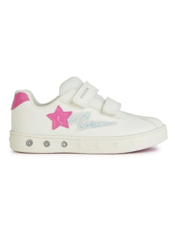 Geox Sneakers "Lights - Skylin" wit/roze