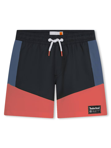 Timberland Badeshorts in Schwarz/ Rot