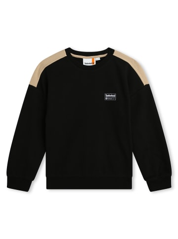Timberland Sweatshirt in Schwarz/ Beige