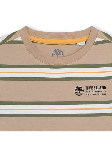 Timberland Shirt in Beige/ Weiß/ Orange