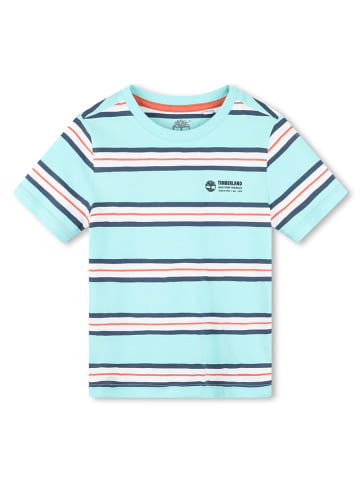 Timberland Shirt lichtblauw/wit/oranje