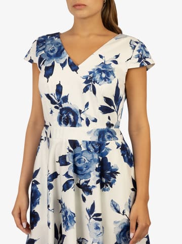 APART Kleid in Weiß/ Blau