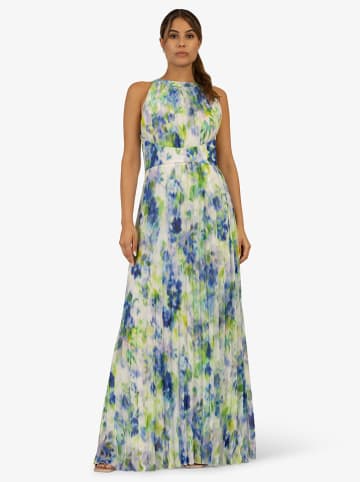APART Plisséjurk blauw/groen