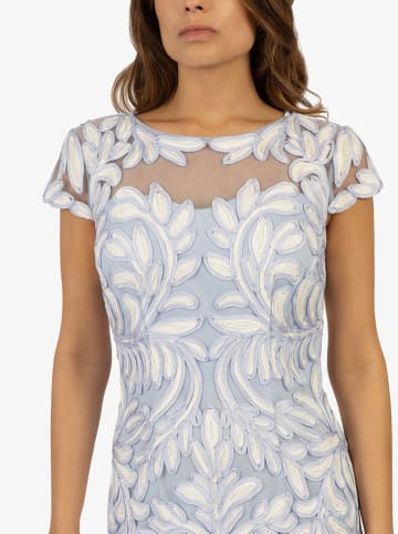 APART Kleid in Hellblau/ Weiß