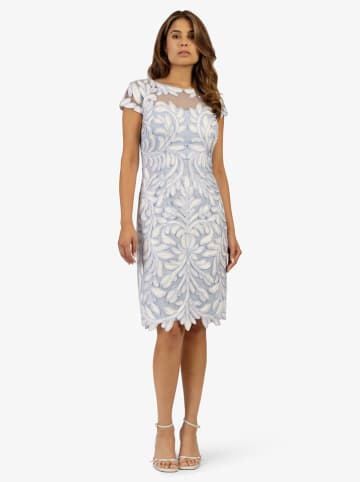 APART Kleid in Hellblau/ Weiß