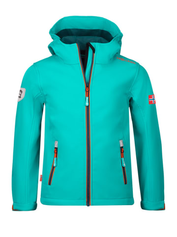 Trollkids Softshelljacke "Trollfjord" in Türkis