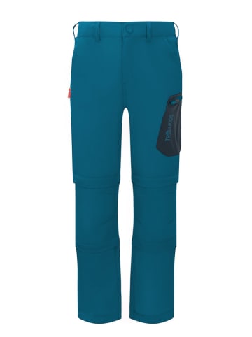 Trollkids Spodnie funkcyjne Zip-Off "Preikestolen Double Zip-Off" w kolorze niebieskim