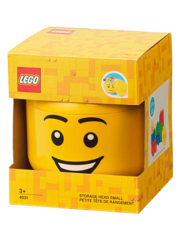LEGO Opbergbox "Happy Boy" geel - (H)18,5 x Ø 16 cm