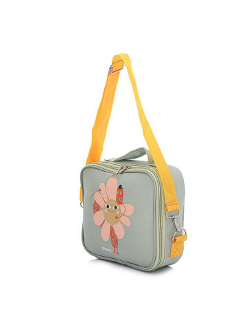 DUKA Lunchtasche in Grün/ Gelb - (B)22 x (H)8 x (T)19 cm