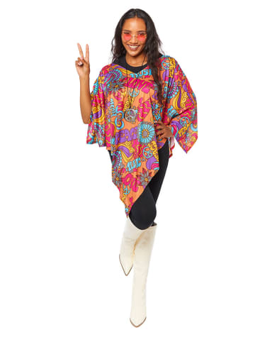 amscan Kostuum "60er Hippie Poncho Onesie" meerkleurig