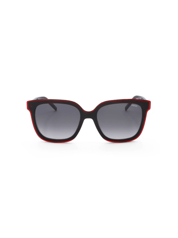 HUGO Damen-Sonnenbrille in Schwarz/ Rot