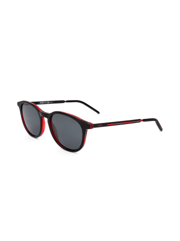 HUGO Herren-Sonnenbrille in Schwarz/ Rot