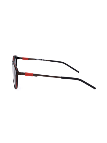 HUGO Herenzonnebril zwart/rood