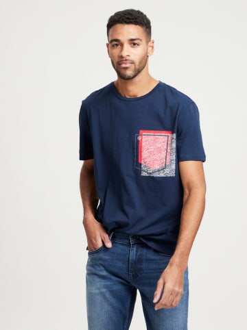 Cross Jeans Koszulka w kolorze granatowym