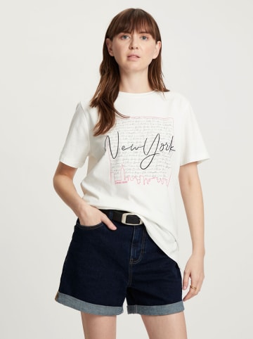 Cross Jeans Koszulka w kolorze kremowym