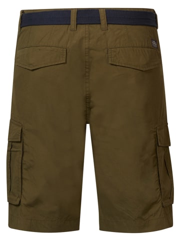 Petrol Industries Bermudy w kolorze khaki