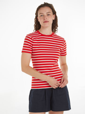 Tommy Hilfiger Shirt rood/wit