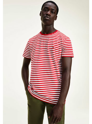 Tommy Hilfiger Shirt in Rot/ Weiß