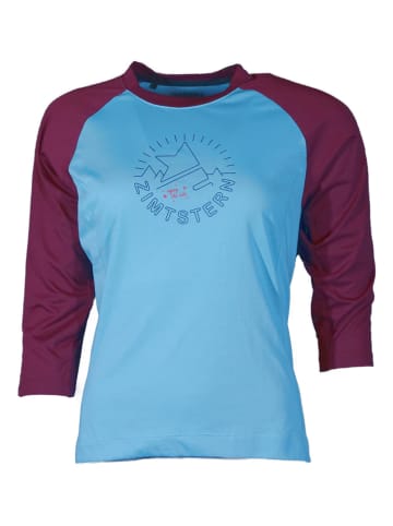 Zimtstern Fahrradtrikot "PureFlowz" in Blau/ Bordeaux