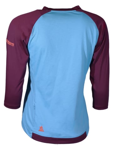 Zimtstern Fahrradtrikot "PureFlowz" in Blau/ Bordeaux