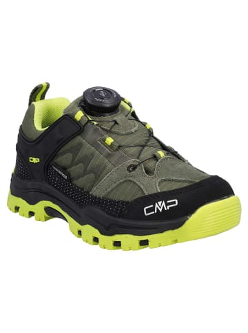 CMP Leder-Trekkingschuhe "Kiruna Fitgo" in Khaki/ Gelb