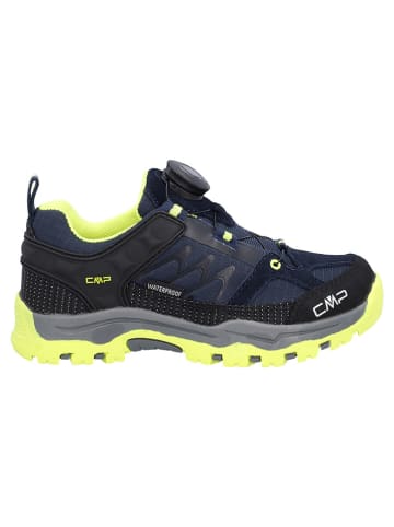 CMP Leren trekkingschoenen "Kiruna Fitgo" donkerblauw/geel