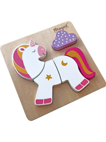 Magni 5tlg. Puzzle "Unicorn" in Weiß - ab 18 Monaten