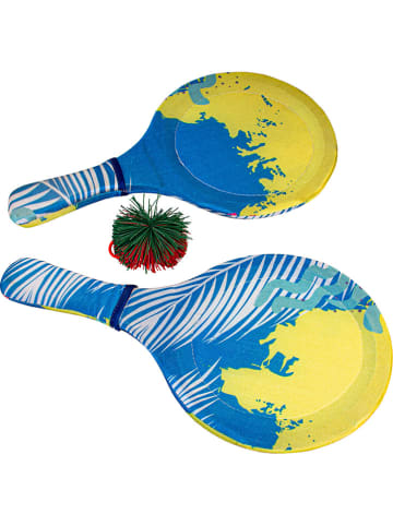 Magni 3-delige set: strandrackets blauw/geel - vanaf 6 jaar