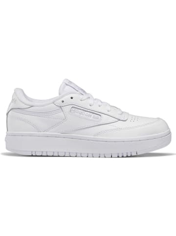 Reebok Leder-Sneakers "Club B Double" in Weiß