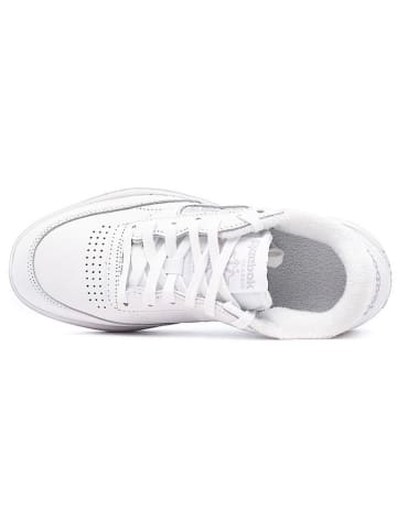Reebok Leder-Sneakers "Club B Double" in Weiß