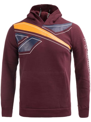 Reebok Hoodie in Bordeaux/ Orange